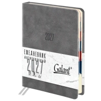 Ежедневник датированный 2027 B6 125х173мм GALANT Vivid, под кожу, серый, 117863 Ежедневник датированный 2027 B6 125х173мм GALANT Vivid, под кожу, серый, 117863