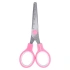 Ножницы BRAUBERG KIDS 130 мм, ручки розовые, закругленные лезвия с линейкой, 274063