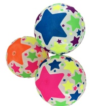 Мяч детский 22см "Звездочки" ассорти НЕ НАДУТЫЙ