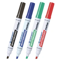 Маркеры стираемые для белой доски НАБОР 4 ЦВЕТА CENTROPEN "Dry-Wipe", 8569/4, 1-4,5мм, ш/к 17519, 585690401