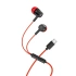 Наушники с микрофоном (гарнитура) VIXION PRO VS-30, проводные, 1,2 м, Type-C, красный, 03431, БП-00001069