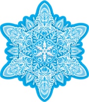 Вырубная фигурка 12*12см "Снежинка"