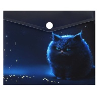 Конверт на кнопке  с рисунком А6 (170*140мм) "Ночное облако"