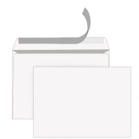 Конверты С4 (229х324мм), отрывная лента, 80г/м2, КОМПЛЕКТ 250шт, внутренняя запечатка, STAFF, 118669