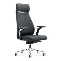 Кресло HAWASAN PREMIUM EX-830 X-ONE, синхромеханизм, алюминий, экокожа, черное, 533239