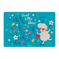 Подкладка настольная пластиковая ErichKrause® Flower Sheep, А3 (в пакете по 12 шт.)